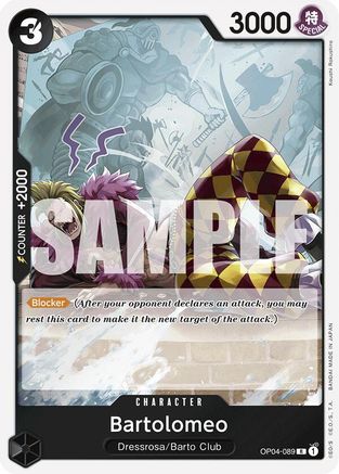 Bartolomeo (OP04-089) (Reprint) (OP04-089) [Premium Booster -The Best-] Foil One Piece Single Bandai