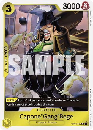 Capone"Gang"Bege (OP04-100) (Reprint) (OP04-100) [Premium Booster -The Best-] Foil One Piece Single Bandai
