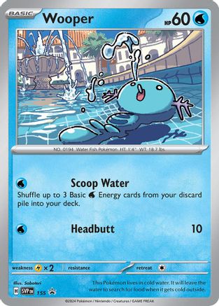 Wooper - 155 (155) Holofoil [Promos: SV Promo Cards] Pokemon Single Pokémon