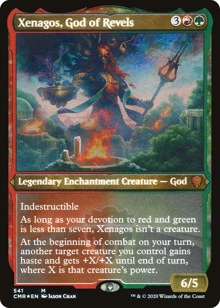 Xenagos, God of Revels (Foil Etched) (CMR-541) [Commander Legends] Foil MTG Single Wizards of the Coast