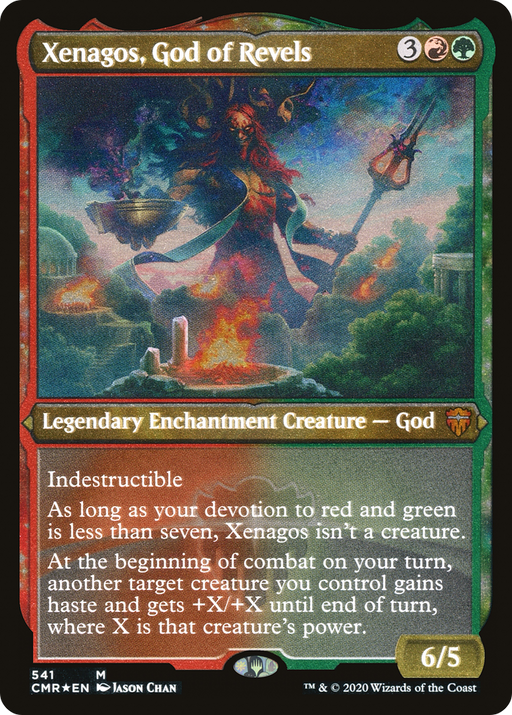 Xenagos, God of Revels (Foil Etched) (CMR-541) [Commander Legends] Foil MTG Single Wizards of the Coast