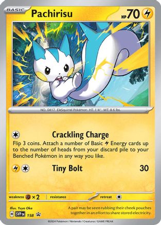 Pachirisu - 158 (158) Holofoil [Promos: SV Promo Cards] Pokemon Single Pokémon