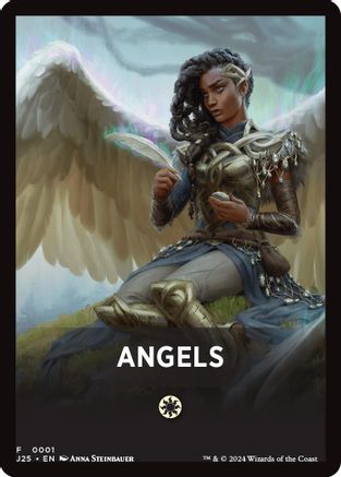 Angels Theme Card (J25-001) [Foundations Jumpstart] MTG Single Wizards of the Coast