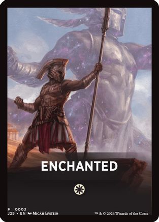 Enchanted Theme Card (J25-003) [Foundations Jumpstart] MTG Single Wizards of the Coast