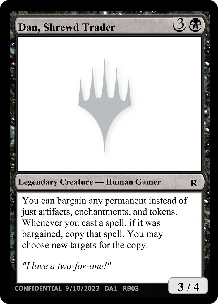 Dan, Shrewd Trader (UNK-RB03B) [Misc] Unknown Event MTG Single Wizards of the Coast