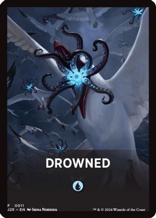 Drowned Theme Card (J25-011) [Foundations Jumpstart] MTG Single Wizards of the Coast