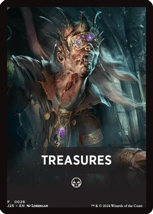 Treasures Theme Card (-026) [Foundations Jumpstart] MTG Single Wizards of the Coast