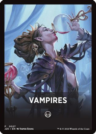 Vampires Theme Card (-027) [Foundations Jumpstart] MTG Single Wizards of the Coast