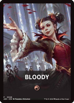 Bloody Theme Card (J25-028) [Foundations Jumpstart] MTG Single Wizards of the Coast