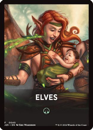 Elves Theme Card (J25-040) [Foundations Jumpstart] MTG Single Wizards of the Coast