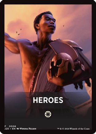Heroes Theme Card (-006) [Foundations Jumpstart] MTG Single Wizards of the Coast