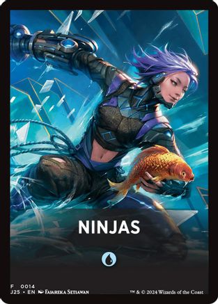 Ninjas Theme Card (-014) [Foundations Jumpstart] MTG Single Wizards of the Coast