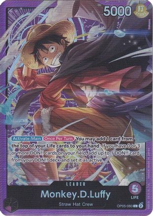 Monkey.D.Luffy (Sound Loader Vol. 1) (OP05-060) [One Piece Promotion Cards] Foil One Piece Single Bandai