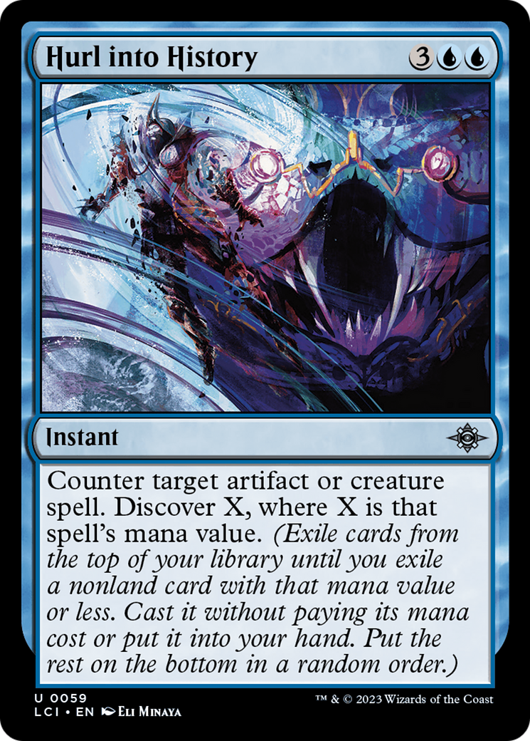 Hurl into History (LCI-059) [The Lost Caverns of Ixalan] Foil MTG Single Wizards of the Coast