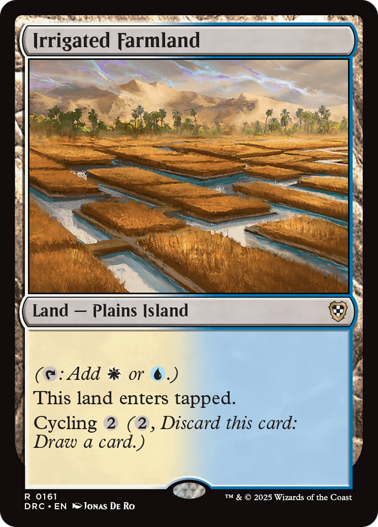 Irrigated Farmland (DRC-161) [Commander: Aetherdrift] MTG Single Wizards of the Coast