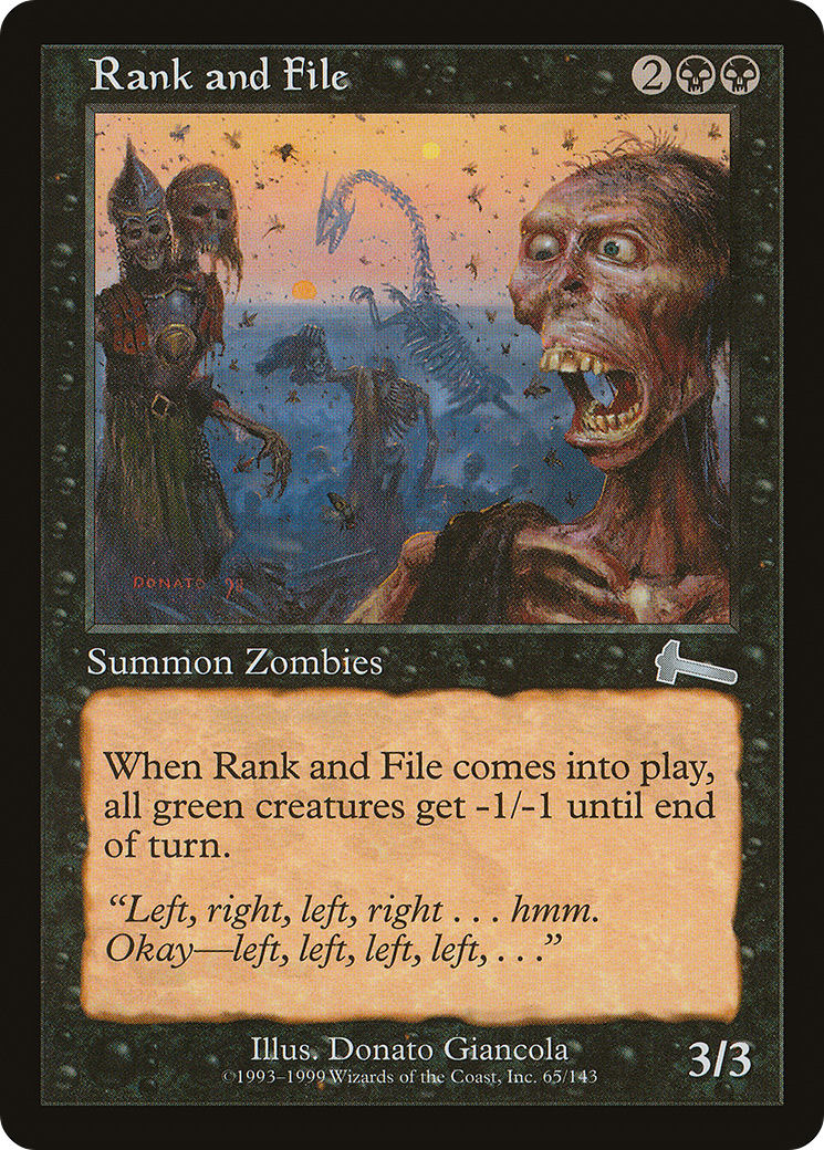 Rank and File (ULG-065) [Urza's Legacy] Foil MTG Single Wizards of the Coast