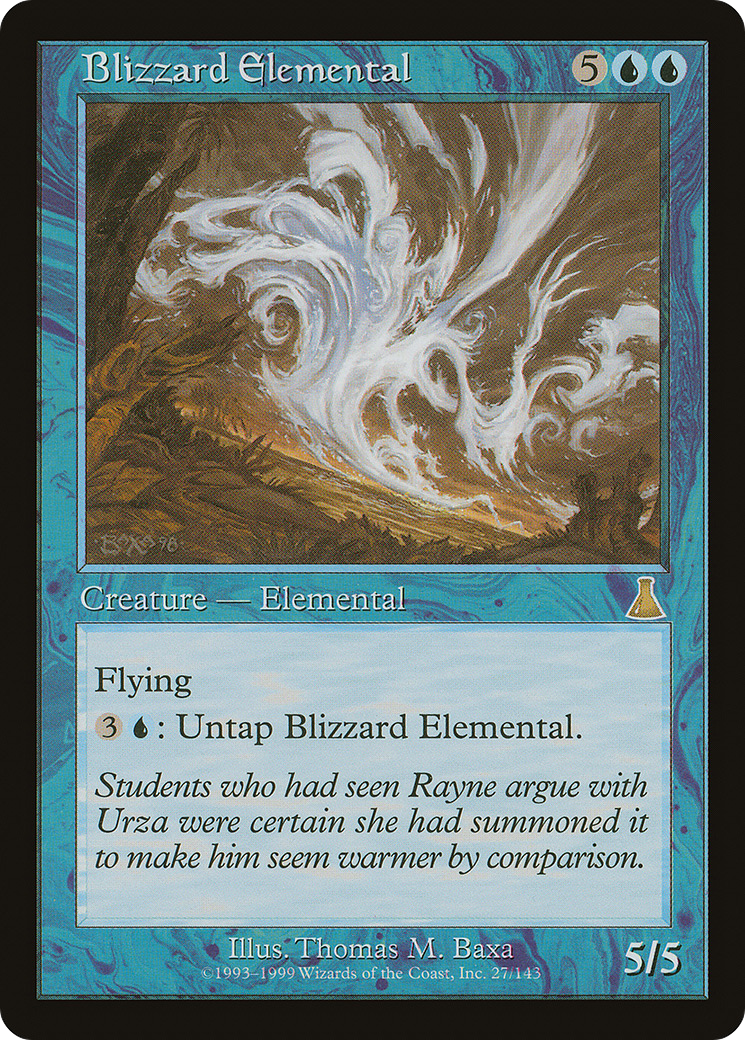 Blizzard Elemental (UDS-027) [Urza's Destiny] Foil MTG Single Wizards of the Coast