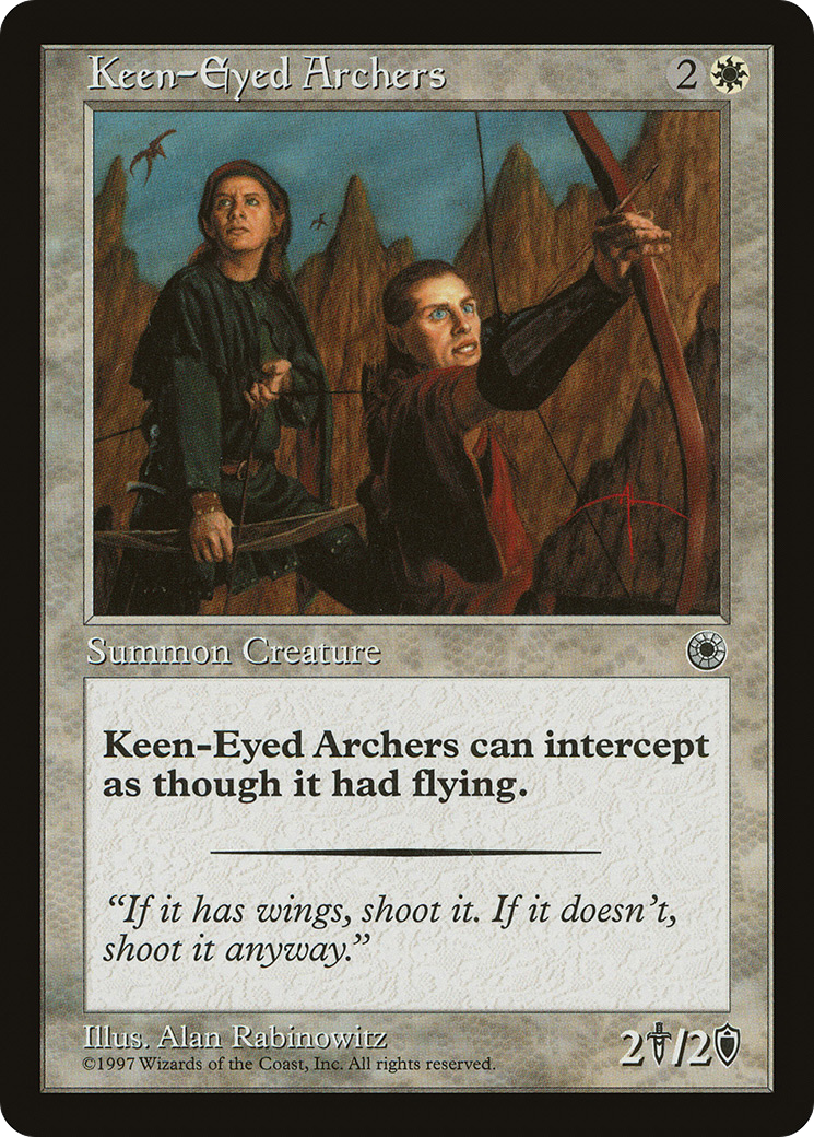 Keen-Eyed Archers (POR-019) [Misc] Portal MTG Single Wizards of the Coast