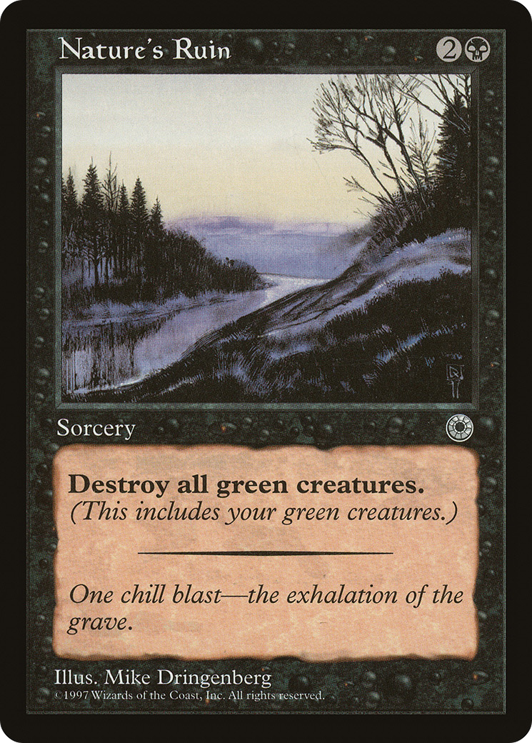 Nature's Ruin (POR-103) [Misc] Portal MTG Single Wizards of the Coast