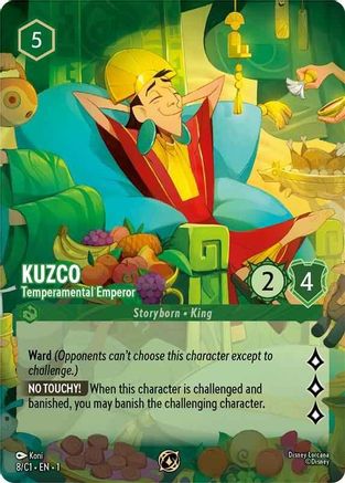 Kuzco - Temperamental Emperor (8) [Disney Lorcana Promo Cards] Lorcana Single Disney