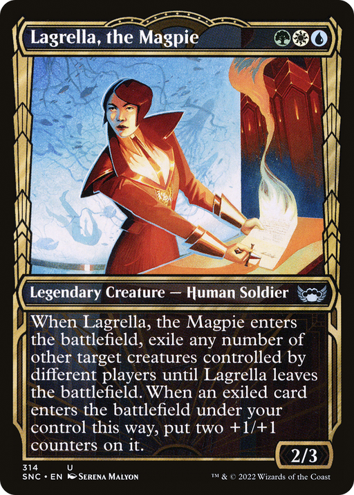 Lagrella, the Magpie (SNC-314) [Streets of New Capenna] (Showcase) Foil MTG Single Wizards of the Coast