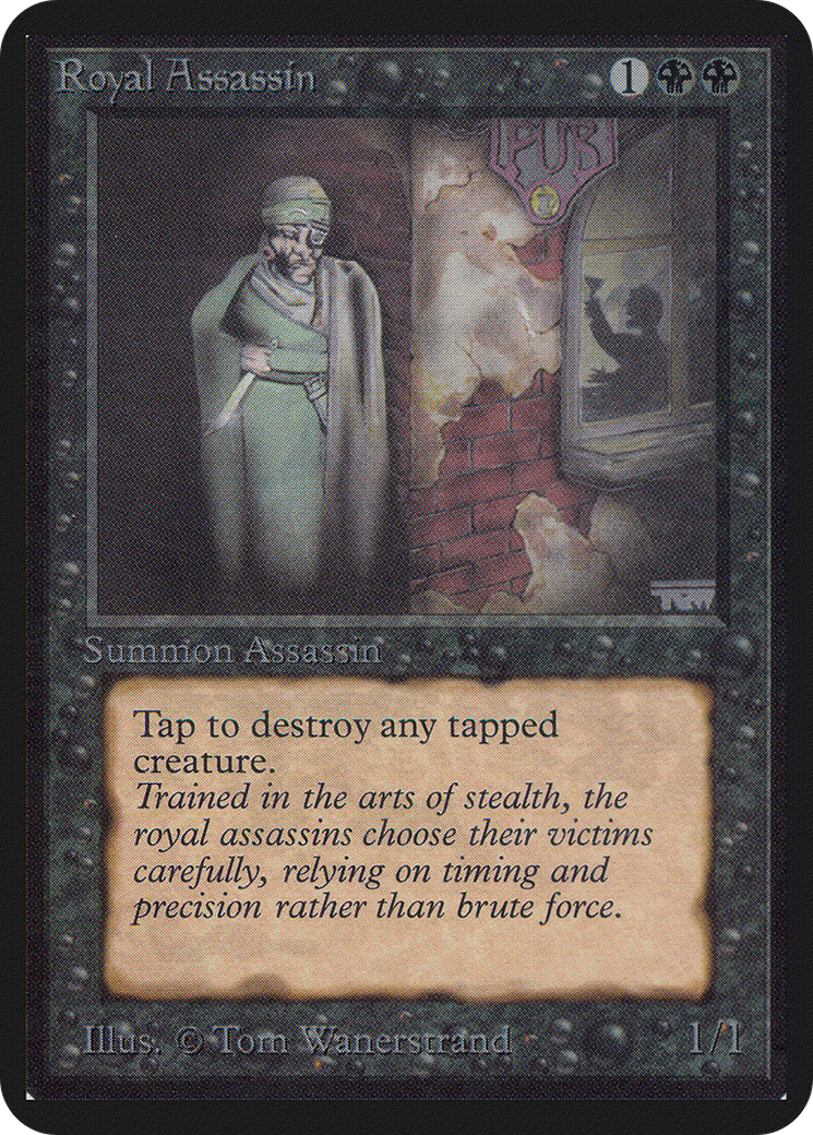 Royal Assassin (LEA-123) [Oldschool] Limited Edition Alpha MTG Single Wizards of the Coast