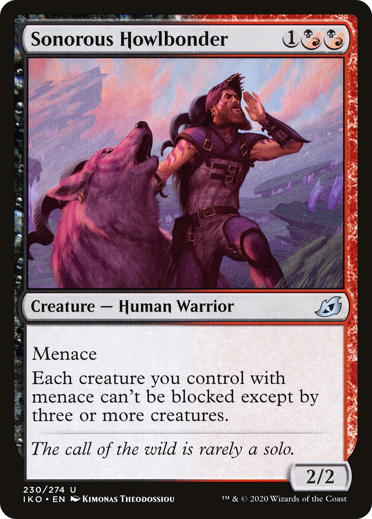 Sonorous Howlbonder (IKO-230) [Ikoria: Lair of Behemoths] MTG Single Wizards of the Coast