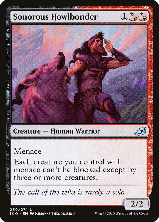 Sonorous Howlbonder (IKO-230) [Ikoria: Lair of Behemoths] Foil MTG Single Wizards of the Coast