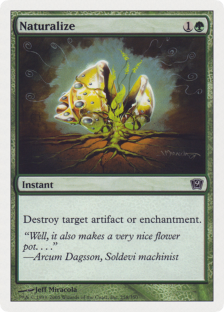 Naturalize (9ED-258) [9th Edition] MTG Single Wizards of the Coast