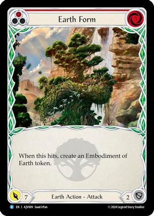 Earth Form (Red) (AJV009)  [Armory Deck: Jarl Vetreidi] Flesh And Blood Single Flesh and Blood   