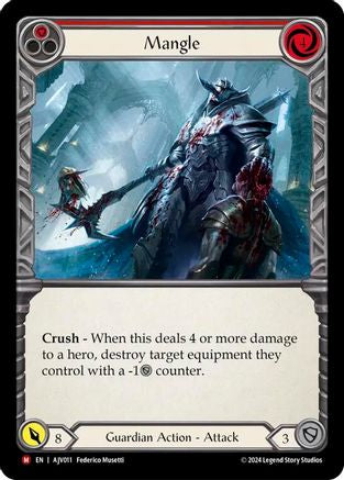 Mangle (AJC011)  [Armory Deck: Jarl Vetreidi] Flesh And Blood Single Flesh and Blood   