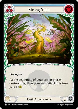 Strong Yield (Blue) (AJC024)  [Armory Deck: Jarl Vetreidi] Flesh And Blood Single Flesh and Blood   