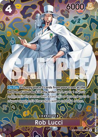 Rob Lucci (SP) (OP05-093) [Emperors in the New World] Foil One Piece Single Bandai