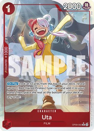 Uta (Parallel) (OP09-002) [Emperors in the New World] Foil One Piece Single Bandai