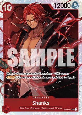 Shanks (004) (OP09-004) [Emperors in the New World] Foil One Piece Single Bandai