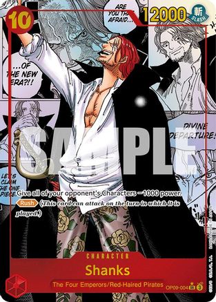 Shanks (004) (Manga) (OP09-004) [Emperors in the New World] Foil One Piece Single Bandai