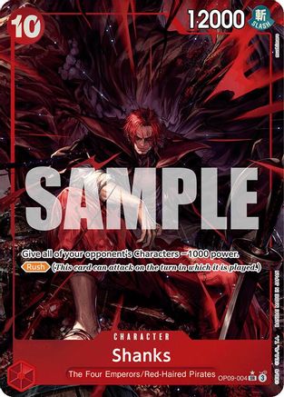Shanks (004) (Alternate Art) (OP09-004) [Emperors in the New World] Foil One Piece Single Bandai