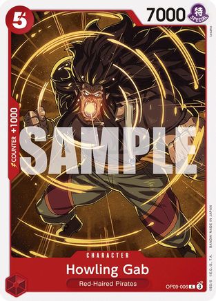 Howling Gab (OP09-006) [Emperors in the New World] One Piece Single Bandai