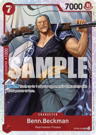 Benn.Beckman (OP09-009) [Emperors in the New World] Foil One Piece Single Bandai