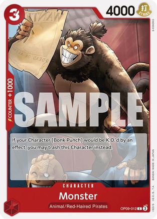 Monster (OP09-012) [Emperors in the New World] One Piece Single Bandai