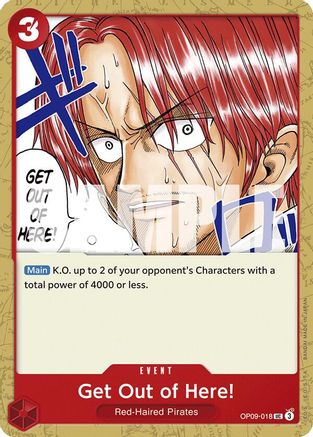 Get Out of Here! (OP09-018) [Emperors in the New World] One Piece Single Bandai