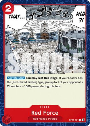 Red Force (OP09-021) [Emperors in the New World] One Piece Single Bandai