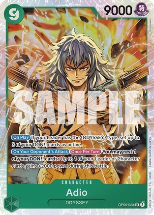 Adio (OP09-023) [Emperors in the New World] Foil One Piece Single Bandai