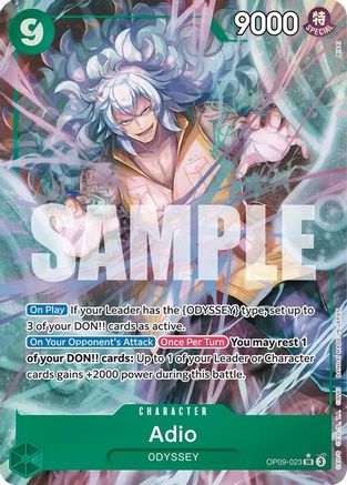 Adio (Parallel) (OP09-023) [Emperors in the New World] Foil One Piece Single Bandai