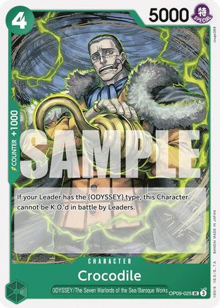Crocodile (025) (OP09-025) [Emperors in the New World] One Piece Single Bandai