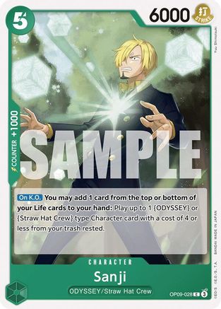 Sanji (028) (OP09-028) [Emperors in the New World] One Piece Single Bandai