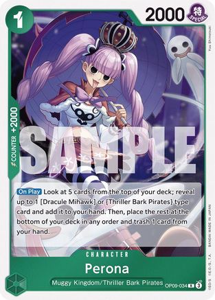 Perona (OP09-034) [Emperors in the New World] Foil One Piece Single Bandai