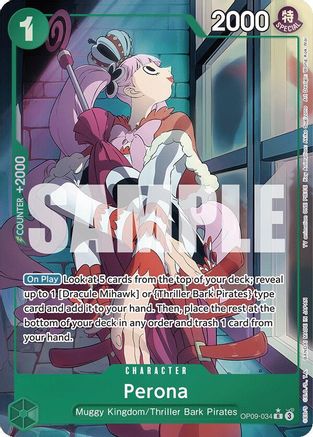 Perona (Parallel) (OP09-034) [Emperors in the New World] Foil One Piece Single Bandai