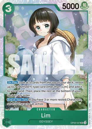 Lim (037) (OP09-037) [Emperors in the New World] Foil One Piece Single Bandai