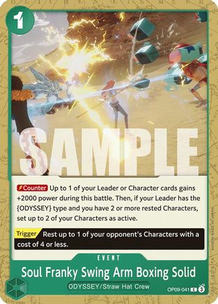 Soul Franky Swing Arm Boxing Solid (OP09-041) [Emperors in the New World] One Piece Single Bandai